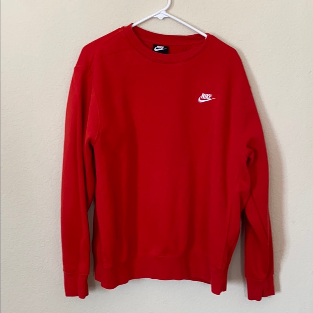 Nike Red Crewneck Sweatshirt
